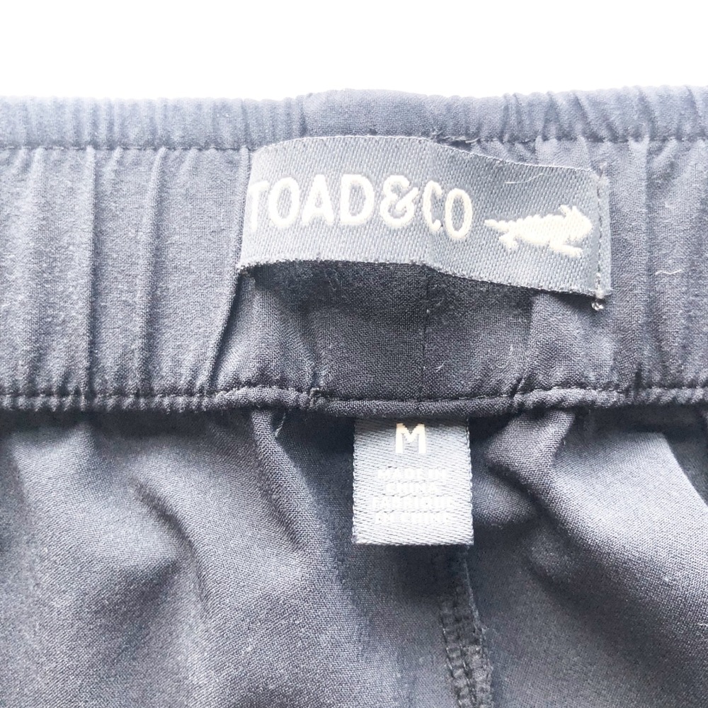 Toad&Co Pants Womens Medium Sunkissed Jogger Black Athleisure Running Activewear - Picture 5 of 12